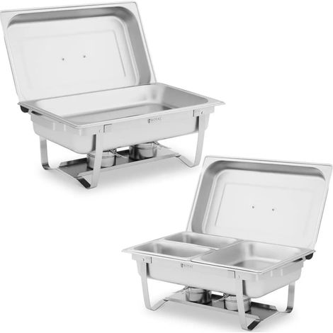 Calentador tipo baño maría para platos de pasta con recipientes GN de 2 x 8 l - juego de 2 unidades. (1/5)