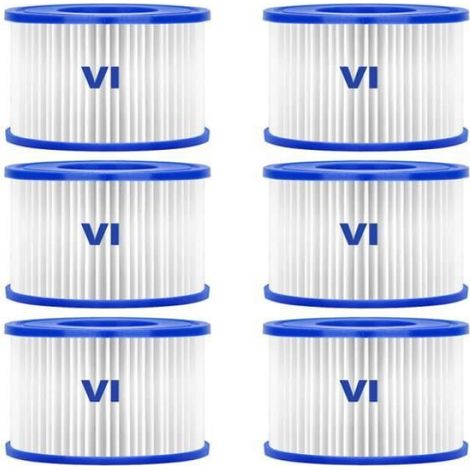 Filtre Piscine Bestway, 6 PCS Filtre Spa Type VI (1/4)