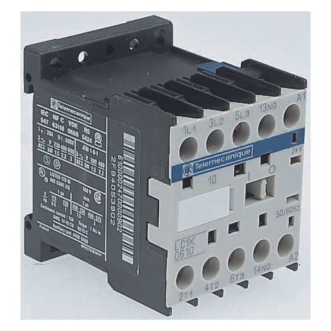 Contacteur TeSys LC1K 3 Pôles AC-3 440V 9A bobine 24Vca SCHNEIDER LC1K09015B7
