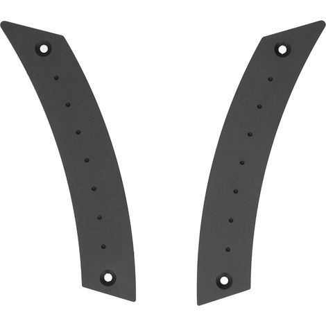 1 paire de poignées de porte en aluminium, poignée de porte intérieure, accessoires auto, noir (1/5)