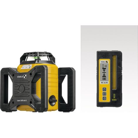 Laser rotatif vert STABILA LAR 160 G – Autonivellement rapide ± 0,1 mm/m – Zone de travail 600 m – Indice IP 65 – 19240