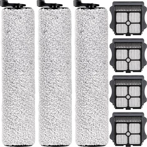 rsatz-Bš¹rstenrollen und HEPA-Filter, kompatibel mit Tineco Floor One S3/iFloor 3 schnurlosen Nass-Trockensauger, Ersatzteile Zubehr-Set, 3 Bš¹rstenrollen, 4 HEPA-Filter (1/5)