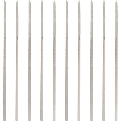 10pcs Jeu d'Alésoirs à Chanfreiner en Acier Rapide, Canne Droite, Outil de Coupe pour Machine, 1,1mm (1/5)