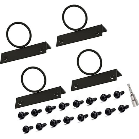 Supports de corde antirouille à 90°, supports d'angle en acier inoxydable pour une utilisation sécurisée en extérieur/intérieur (1/5)