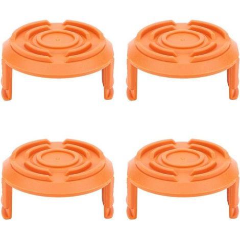 4 Pcs Capuchons de Bobine, Capuchon de Tondeuse à Gazon Bobine de Remplacement Tondeuse à Gazon Capuchon de Bobine Accessoires de Tondeuse à Gazon (1/4)