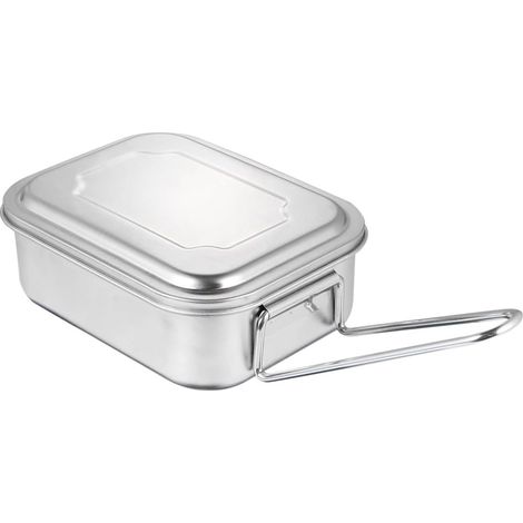 Boîte à lunch en acier inoxydable avec couvercle carré, 2 (1/5)