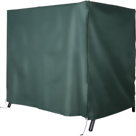 Funda Columpios Jardín Impermeable con Cremallera Cubierta Muebles de Exterior 205x124x164cm (1/7)