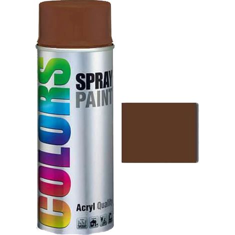 Smalto acrilico COLORS RAL 8011 MARRONE NOCE 400 ML (1/2)