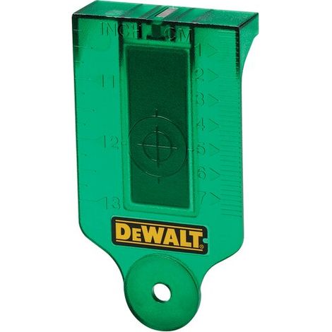 DEWALT Tarjeta Objetivo Verde - Con base magnética - DE0730G-XJ