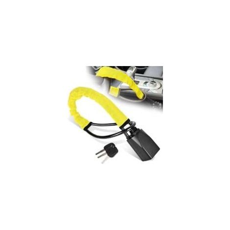 Antivol de volant, antivol de sécurité pour voiture avec 3 clés, antivol de ceinture de sécurité ABS robuste, compatible avec la plupart des véhicules, camions, SUV, fourgonnettes, voiturettes de golf (1/5)