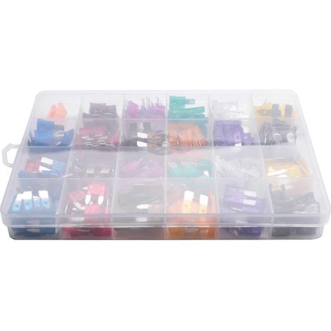 240-teiliges Mini-Autosicherungs-Sicherungsteiler-Sicherungsset (2a / 3a / 5a / 7,5a / 10a / 15a / 20a / 25a / 30a / 35a / 4) (1/5)