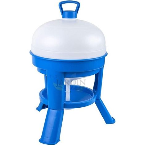 Bebedero para Gallinas de 20 Litros Plástico con Patas  46x62,5 cm  Para 10-12 Aves  Plástico Resistente  Azul