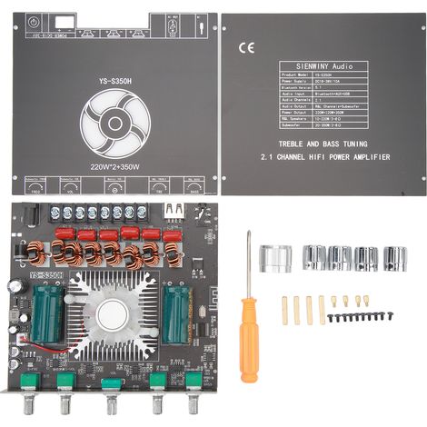 XY S350H Module Amplificateur Audio Bluetooth 2.1 Canal 220Wx2, Supporte Nom Personnalisé, Alimentation DC 18V-38V pour Enceintes (1/5)