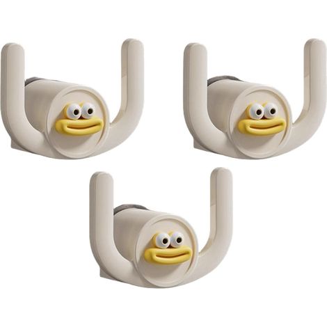 Porte - wc toilettes salle de bain support rangement chaussures mural sans perforation blanc pantoufles support crochet, asphalte (1/5)