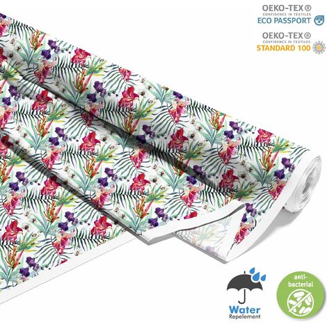 TESSUTI DECORATIVI PER ESTERNI OXFORD - motivo tropicale I DX102 (1/5)
