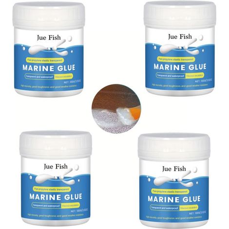 Agent anti-fuite imperméable super puissant, mastic d'isolation étanche, adhésif transparent réparateur de fuite (100g 4 pièces) (1/5)