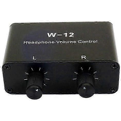 Contrôleur audio 2025 : contrôle du volume du casque, prise jack 3,5 mm + 6,35 mm, réglage du volume stéréo pour les canaux gauche et droit (1/5)