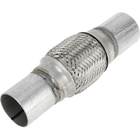 Tuyau D'éChappement De Voiture 1,88 Pouce OD Tuyau D'éChappement Tressé Flexible Tube De Tuyau Flexible Universel De Couleur Argent 1 PièCe (1/5)