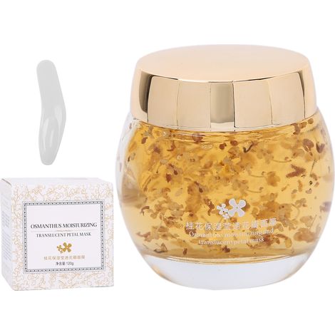 Masque visage hydratant apaisant Bioaqua 120ml à l'osmanthus, masque de nuit pétales pour femme, soin repulpant peau douce (1/5)