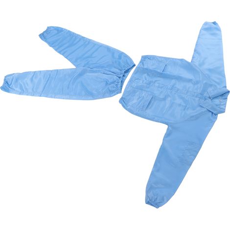 ESD-Schutzanzug aus Polyester für Werkstatt, saubere Arbeitskleidung, beständig gegen Farbflecken, Mikroelektronik, Größe XXXXL (1/5)