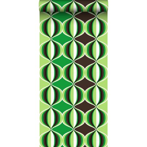 papier peint graphique vert - Sanders & Sanders (1/4)