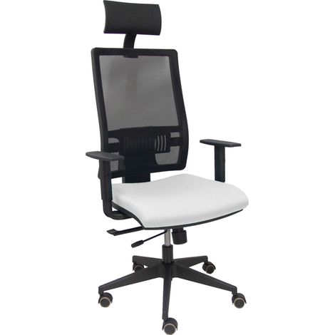Silla Horna traslack bali blanco brazos regulables ruedas parqué y cabecero
