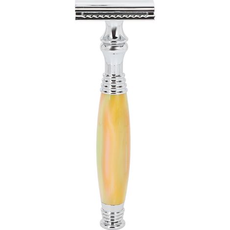 Rasoir manuel professionnel pour hommes, lames à double tranchant sûres, idéal pour coiffeurs et usage domestique. (1/5)