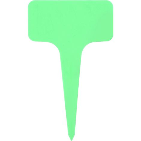 50 étiquettes en plastique vertes en forme de T pour plantes, idéales pour les pépinières, les jardins et les pelouses. (1/5)