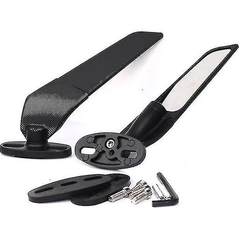Wind Wing Motorradspiegel, schwenk- und verstellbarer Seitenspiegel, kompatibel mit Yamaha YZF R1 R6 R25 R3 R125 R15 FZ6R R6S - Zubehör