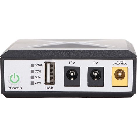 Onduleur miniature secours batterie 10400mAh alimentation ininterrompue pour caméra surveillance routeur WiFi (1/5)