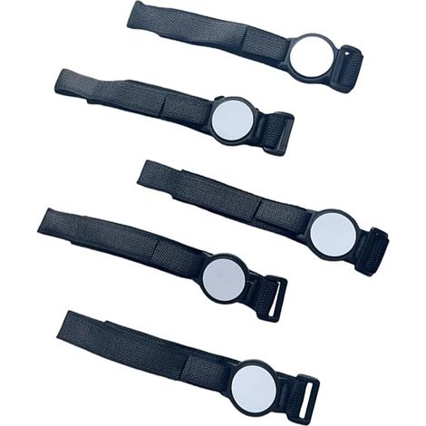 EM4100 Lot de 5 bracelets noirs avec contrôle d'accès RFID ID 125 kHz (1/5)
