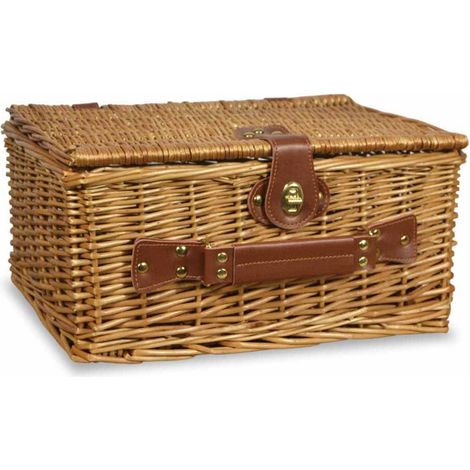 Cesto Bauletto Vimini Naturale con Manico cm 37 x 26 x 18 h