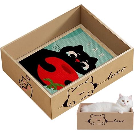 Griffoir pour chat - En carton - Jouet à gratter pour chiots (1/5)