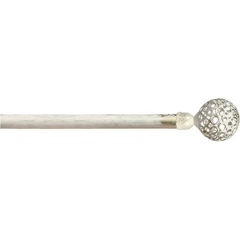 SCORRITENDA 'KIT FERRO' mod. 'Boccia fiore' col. avorio oro Ø 20/19 mm.