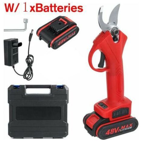 Sécateur électrique sans fil 48V – Lame en acier tungstène – Batterie 9 000 mAh – Coupe jusqu'à 30 mm – Poignée ergonomique (1/5)