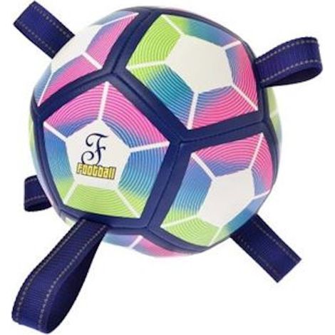 Calcio ball taglia S: Gioco calcio ball con palla e maniglie per cani