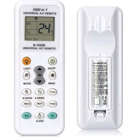 Télécommande universelle pour climatiseur – compatible avec Fujitsu, Haier, Panasonic, Gree et autres marques. (1/3)