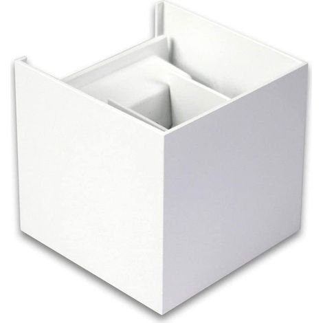 Applique da parete LED COB 12 watt per esterno impermeabile IP55 luce fredda 6000 k lampada per terrazzo e giardino doppia emissione luminosa UP & DOWN Bianco (1/5)