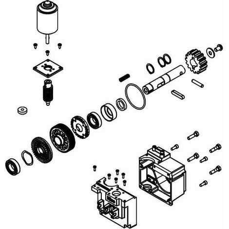 SPAMG163A00 Grupo Motor – Reductor NAKED R10 NKSL400 Recambio Original NICE SPAMG163A00