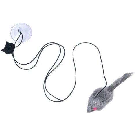 QORVA-Jouets pour chat Self-hey Porte suspendue Corde à gratter rétractable pour chat Petite souris Bâton pour chat drôle Fournitures pour chat pour chat Bâton pour chat drôle Baguette pour chat