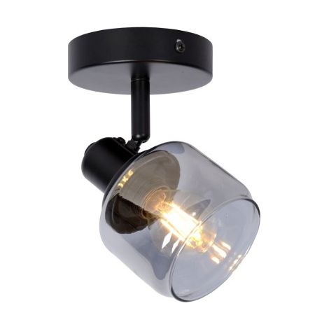 Lampada parete/soffitto nera BJORN 1xE14 40W Lucide