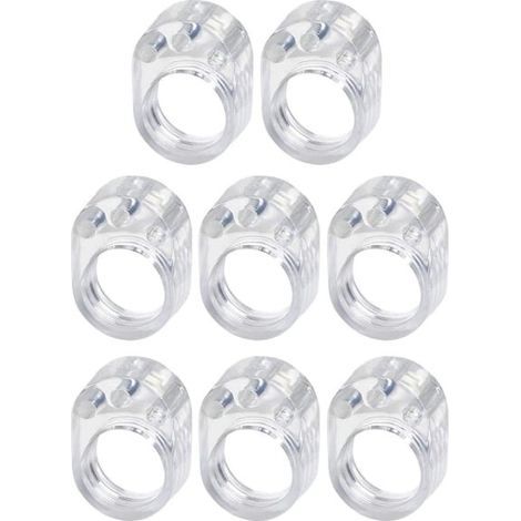 8 butées de porte pour poignées - Transparentes (1/4)