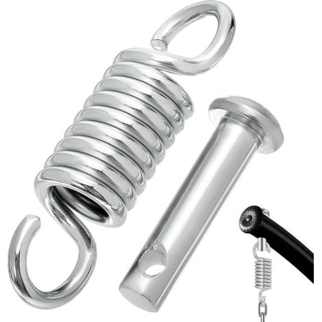 Ressort de Suspension pour Fauteuil Suspendu, Crochet Hamac Robuste Fixation Chaise Suspendue, Support Oeuf Suspendu avec Goupille pour Balancoire Exterieur et Jardin (1/5)