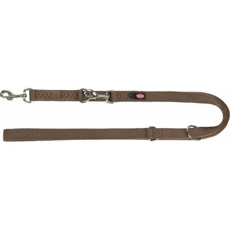 Ramal ajustable para perro Trixie Premium Avellana L/XL (1/5)