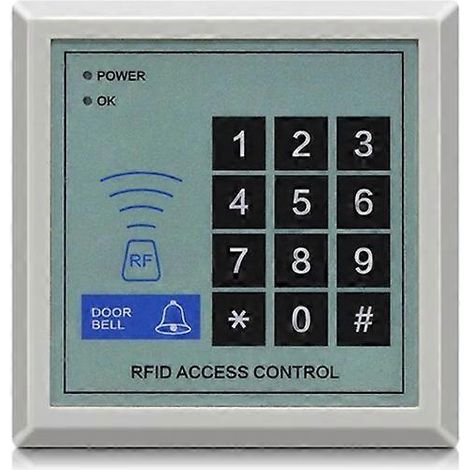 Système de contrôle d'accès RFID autonome : protection de la sécurité des appareils, lecteur de cartes de proximité 125 kHz, déverrouillage par mot de passe/carte, contrôle d'accès X1 (1/5)