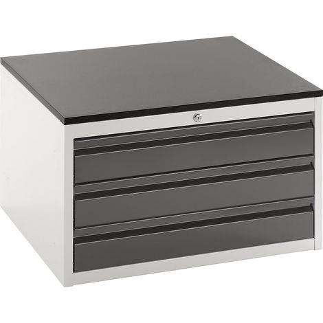 RAU, Armoire à tiroirs sur glissières télescopiques, hauteur