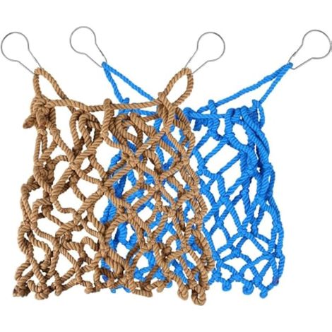 Sac d'alimentation en Foin pour Lapin,2 Pièces Distributeur de Foin a Suspendre pour Cochons d'Inde avec Crochets Métalliques pour Lapin,Chinchilla,Hamster,Petit Animal de Compagnie (1/5)