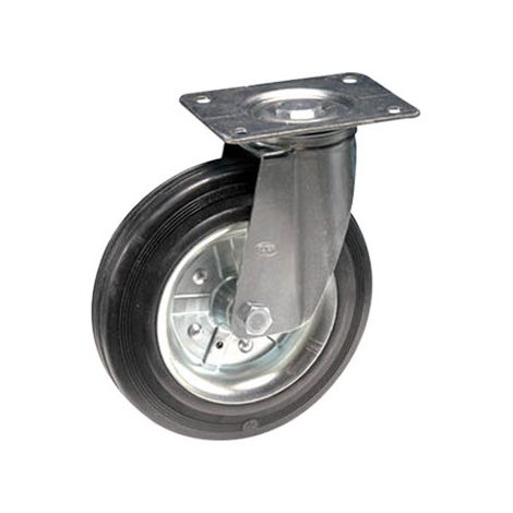 Rueda giratoria Ø 200 mm con horquilla A.350 – para cargas pesadas – Universal