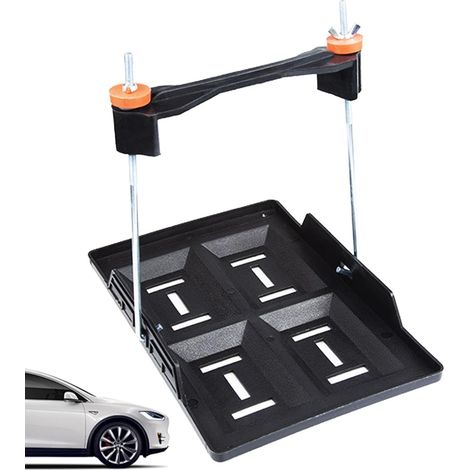 Support de batterie pour voiture et bateau (290 mm/355 mm) - Support de compartiment de batterie réglable avec fixation par pince ABS robuste pour camions, remorques et utilisation marine