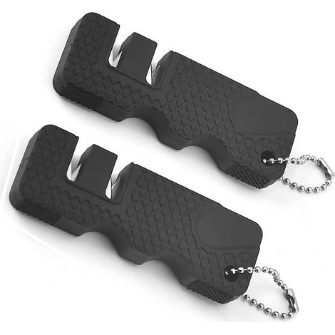 Affûteurs Manuels,2 PCS Aiguiseur de Couteau Aiguiseur Couteaux Aiguiseur de Couteaux à Main Affuteur Couteau Professionnel pour Aiguisage Grossier (1/5)